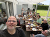 Sunset Fliegen mit Kaffee und Kuchen