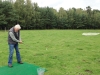 Reinhard präsentiert seine Golf-Fertigkeiten