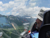Alpenflug in Österreich